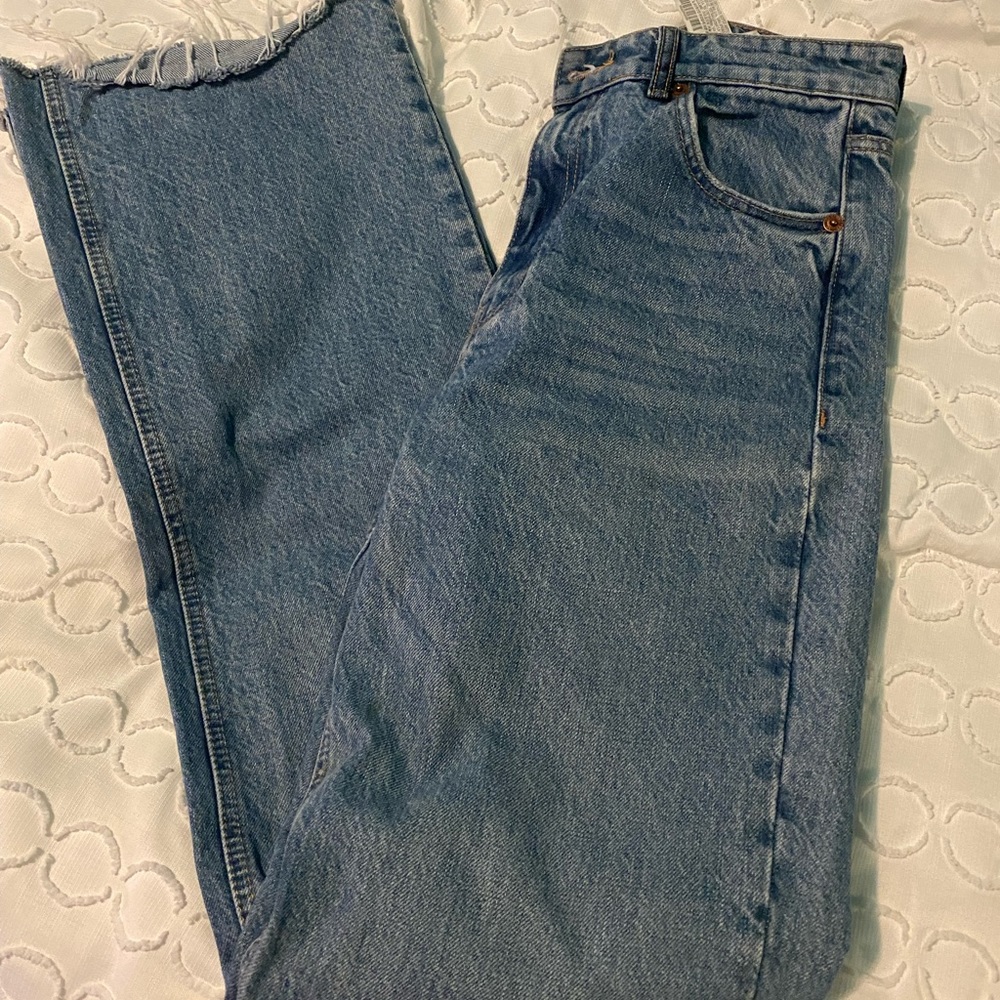 Zara Wide Leg Full Length Jeans